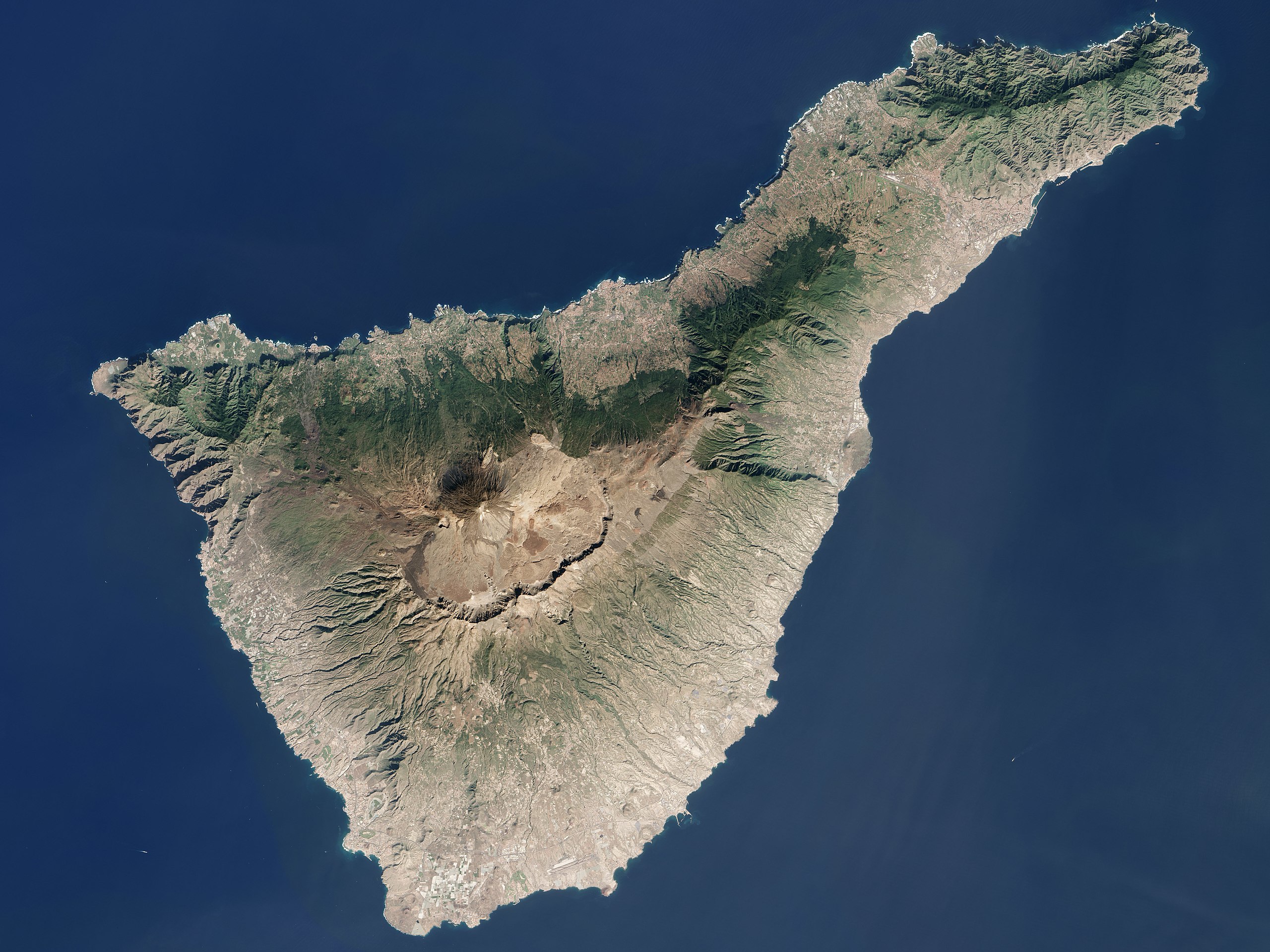 Satellite image of Tenerife